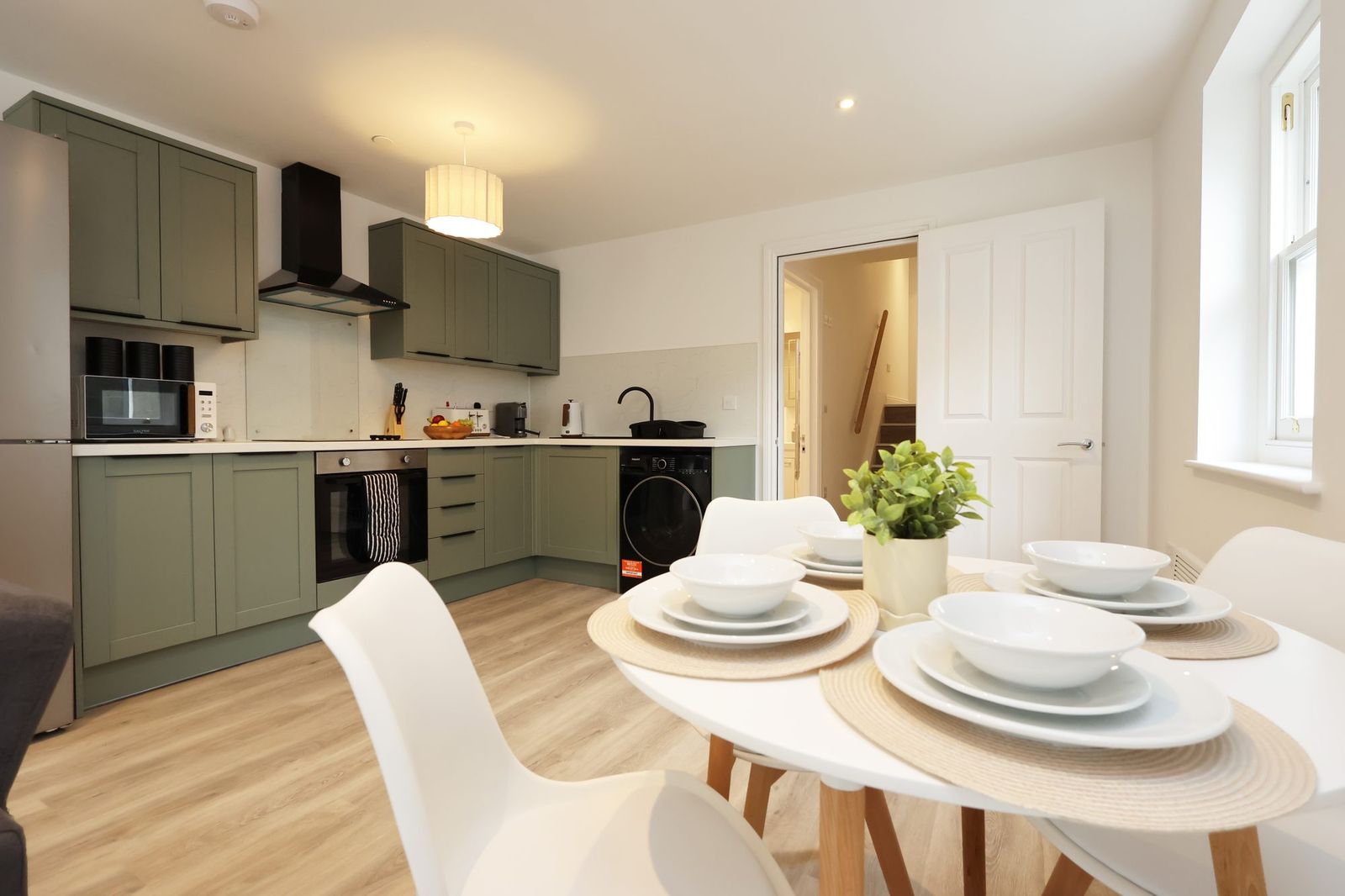 Kitchen and dining table
